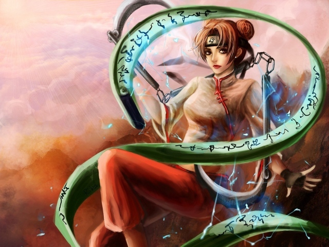 Девушка с чаками