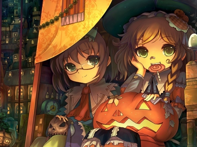 Девочки с тыквой