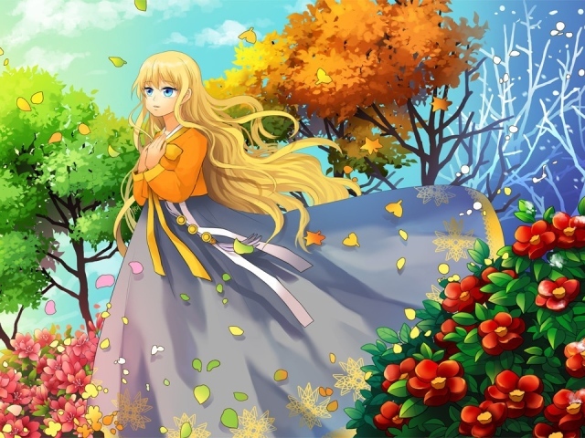 Весенняя девушка