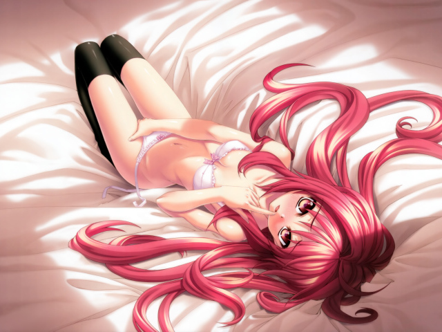 Девочка с розовыми волосами