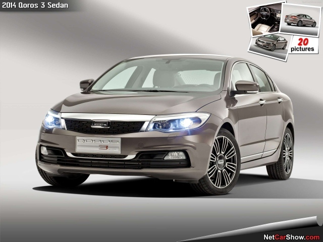 Красивый автомобиль Qoros 3 2014  в Москве