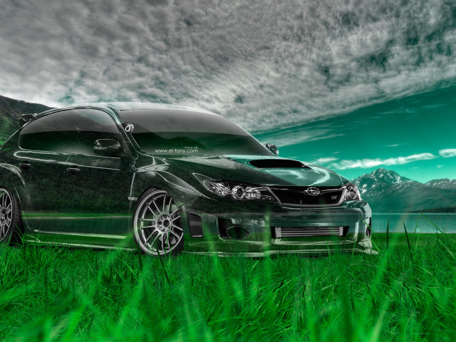 Subaru impreza на природе