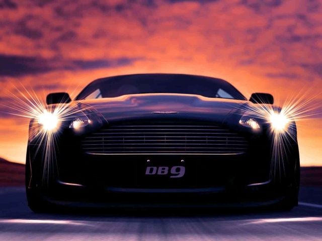 Красивый автомобиль Aston Martin db9