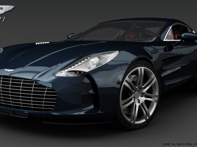 Черный Aston Martin one 77