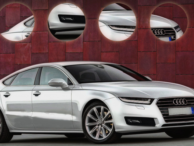 Красивый автомобиль Audi A8 2014 в Москве