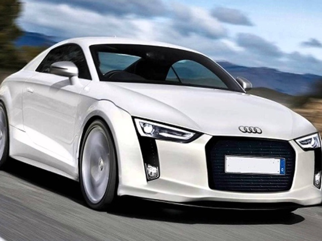 Красивый автомобиль Audi TT 2014