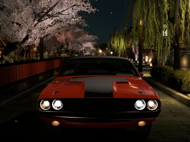 Красный Додж Гран