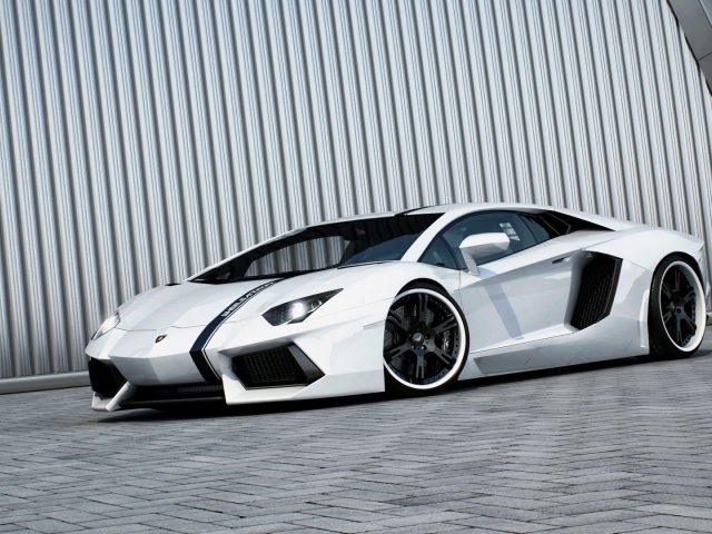 Красивый Lamborghini Aventador