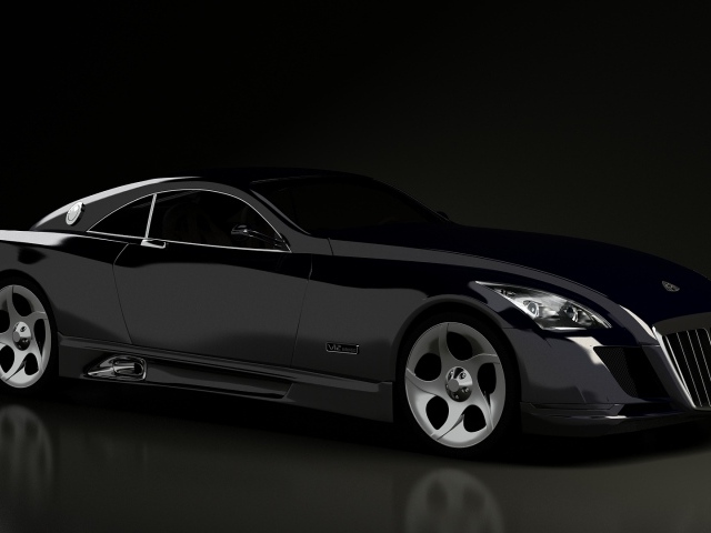 Автомобиль Maybach  Exelero на дороге