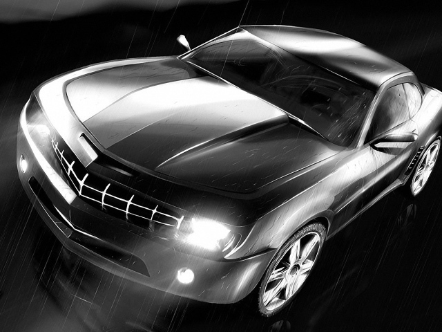 Автомобиль под дождем