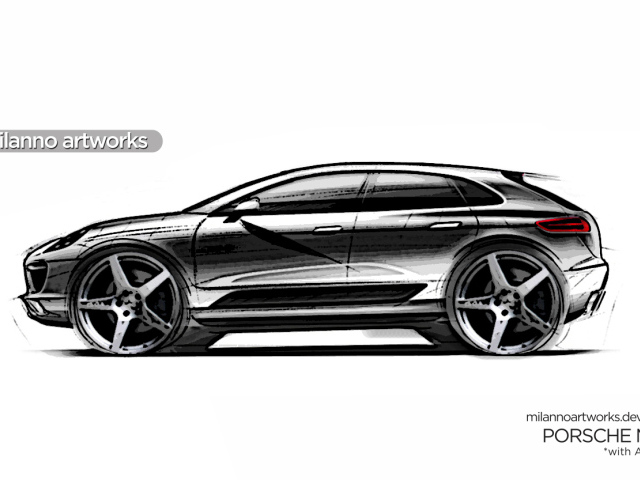 Рисунок Porsche Macan
