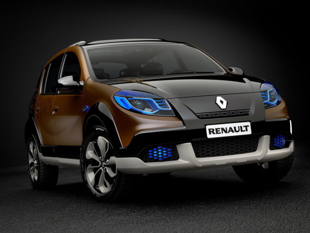Красивый автомобиль Renault Sandero в Москве