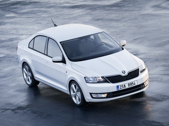 Красивый автомобиль Skoda Rapid в Москве