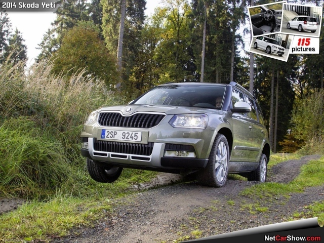 Красивый автомобиль Skoda Yeti 2014 в Москве
