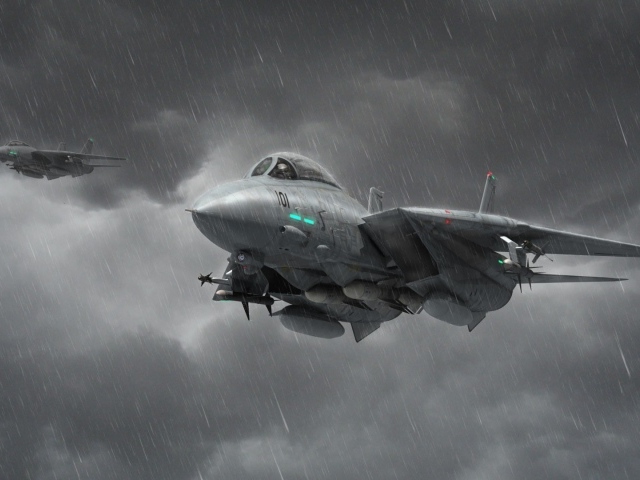 Истребители под дождем