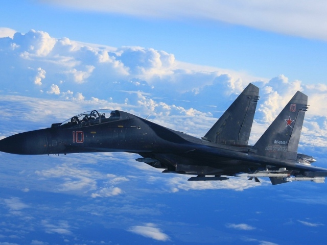 Истребитель ВВС России на боевом дежурстве