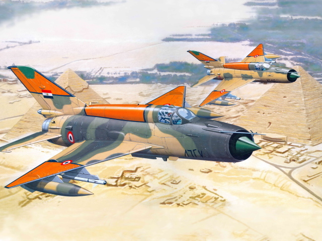 Миг-21 над Египтом