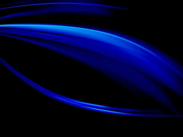 Синее сияние на черных обоях