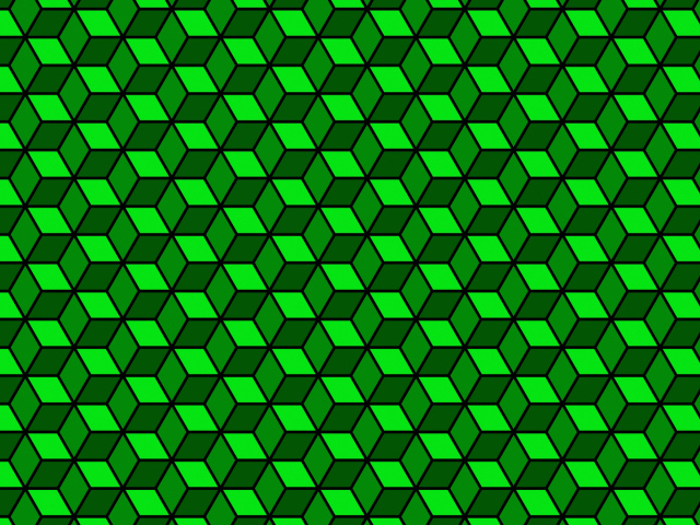 Зелёный кубик