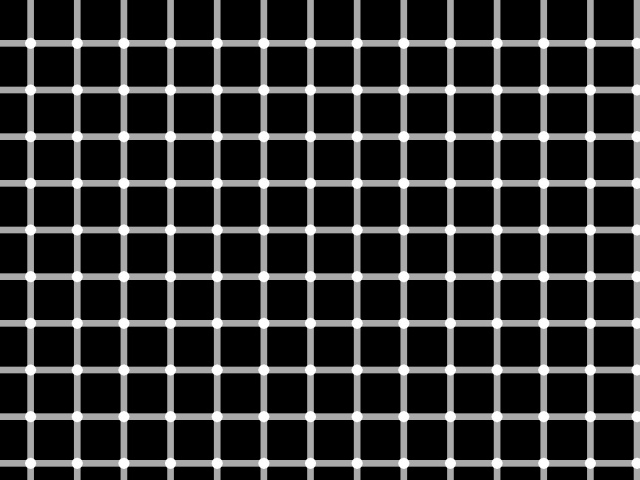 Оптическая иллюзия с решеткой