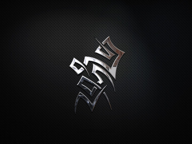 Надпись на черной текстуре