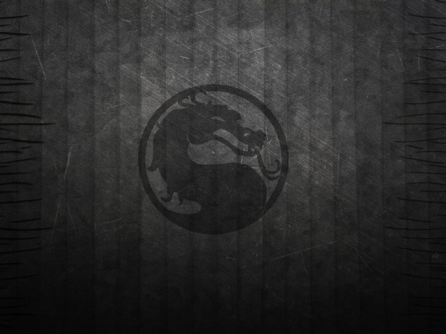 Дракон на черном фоне