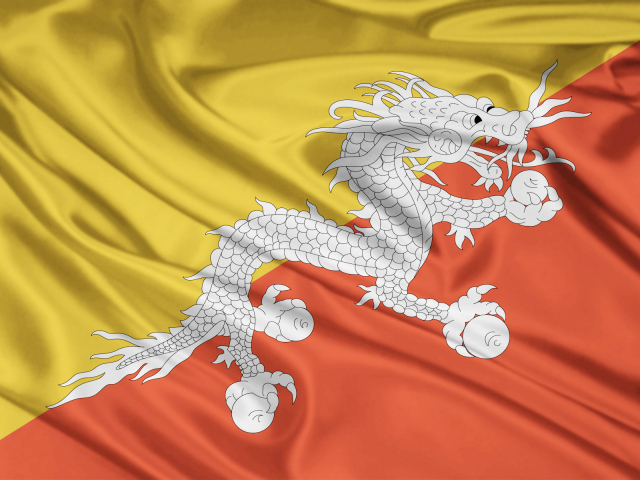 Флаг Королевства Бутан