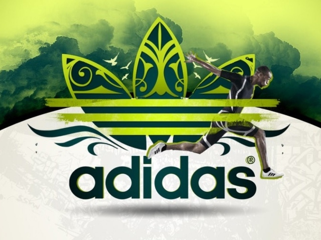 Адидас в зеленых тонах