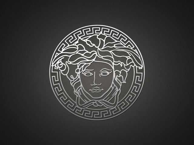 Серый логотип Versace