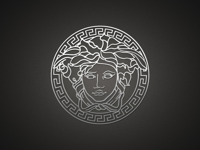 Серый логотип Versace