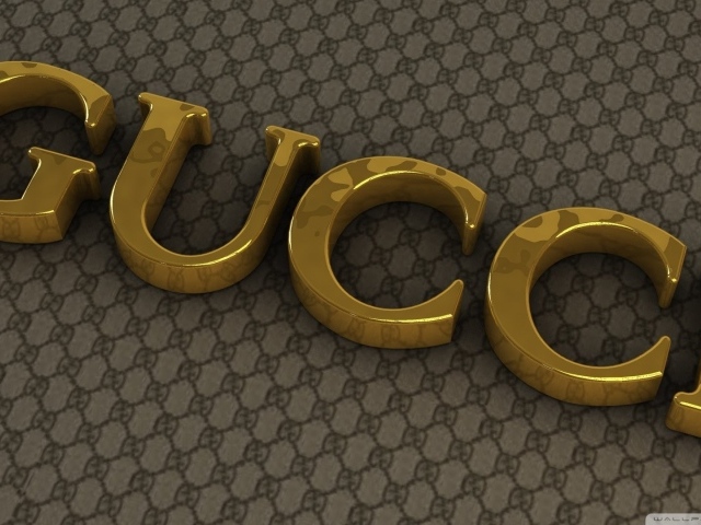 Золотые буквы Gucci