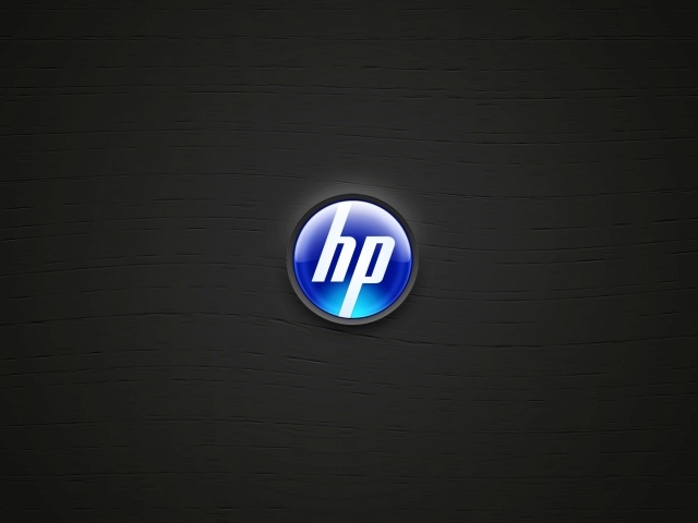 Кнопка HP на черном фоне