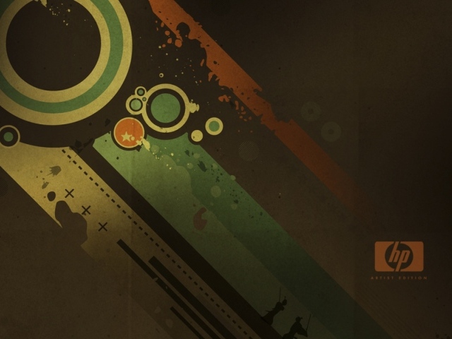 Разноцветные полосы HP