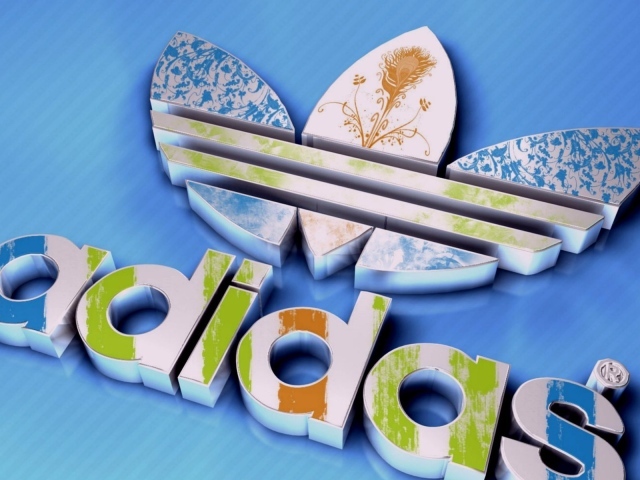 Объемный символ Адидас