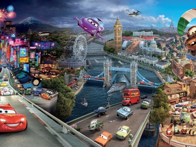 Мультфильм Автомобили 2