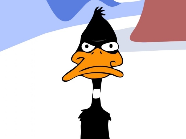 Даффи Дак на снегу