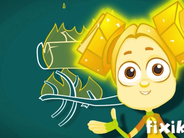 Девочка с большими глазами из мультфильма Фиксики