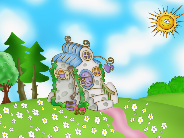 Пейзаж в мультфильме Смешарики