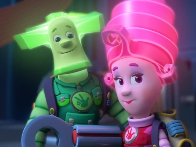 Два героя из мультфильма Фиксики
