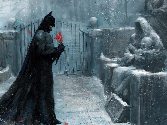 Бэт ман у могилы