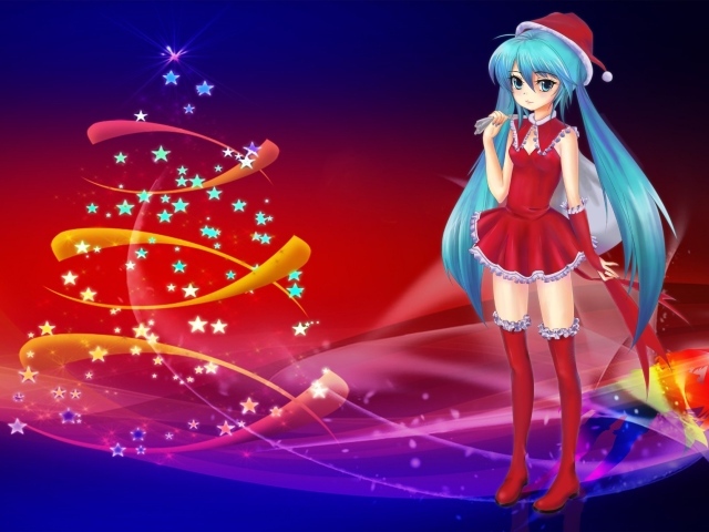 Рождественская Санта девушка