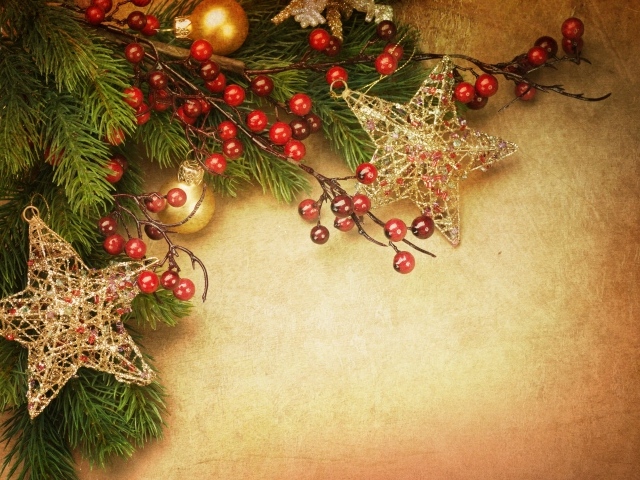 Звезды и ягоды на елке