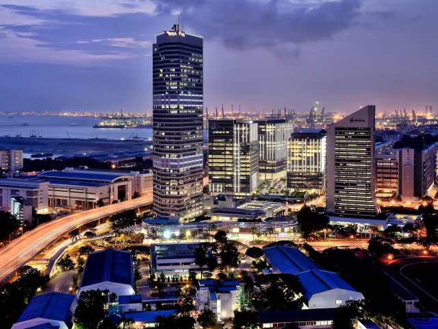 Огни города Сингапур