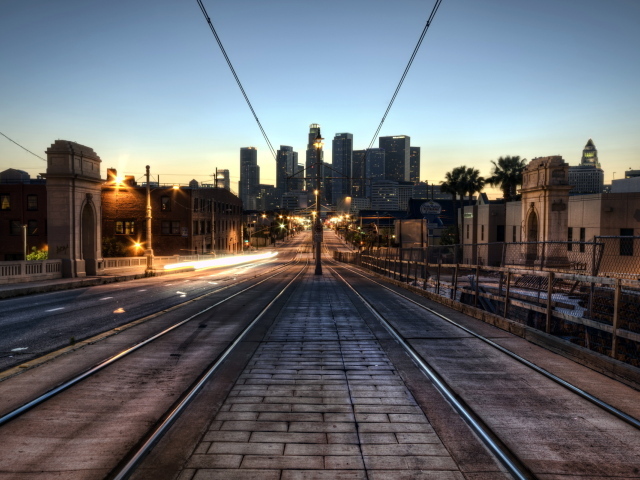 Трамвайные пути в Лос анджелес