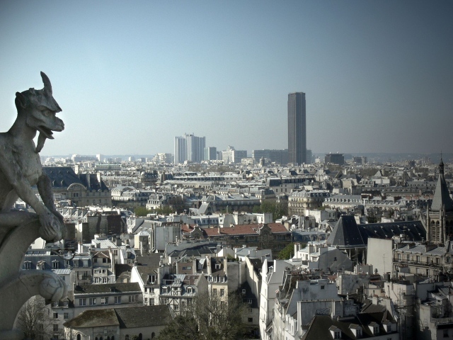 Вид на Париж с высоты