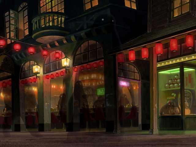 Ночная улица в китае