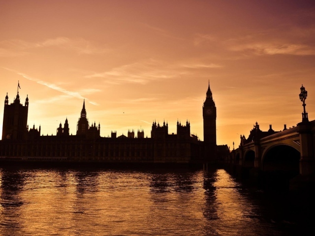 Биг бен Лондона вечером