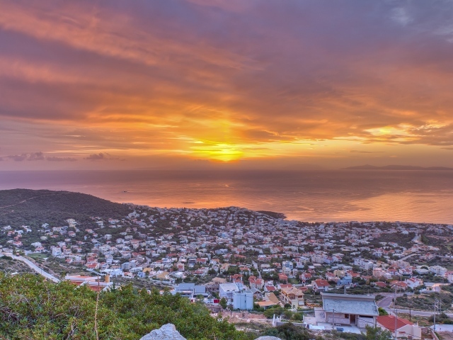 Греческий город у моря