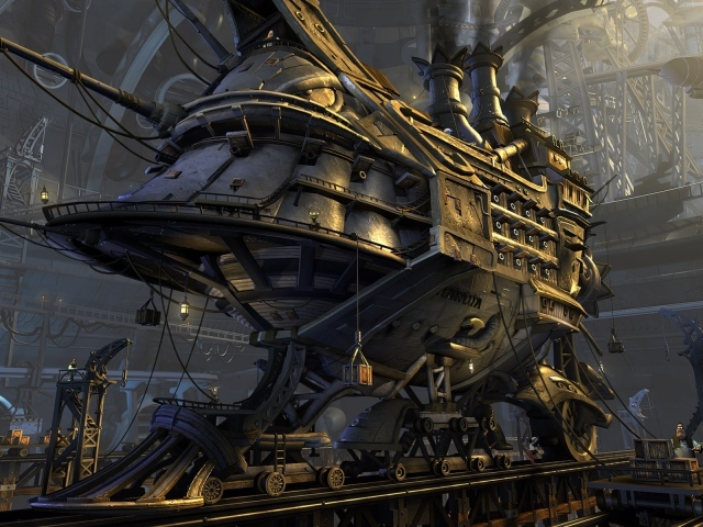 Бронепоезд будущего стимпанк