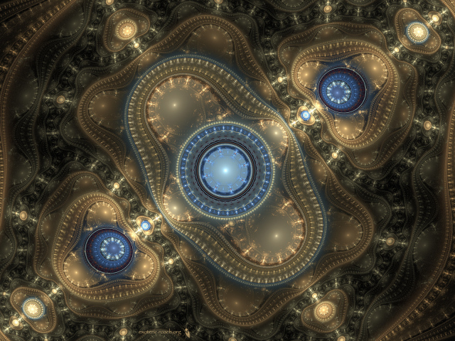 Яркие узоры стимпанк